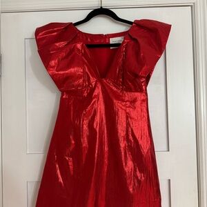 Hyacinth House Red Shimmer Dress